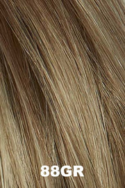 Color Swatch 88GR for Henry Margu Wig Scarlet (#4770). Light wheat blonde with warm golden blonde highlights and a medium root.