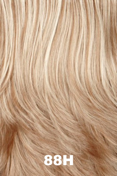 Color Swatch 88H for Henry Margu Wig Jayde (#2455). Dark golden blonde with red tones and light beige blonde highlights.