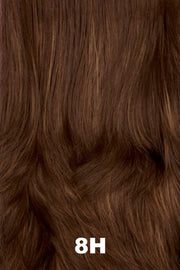 Color Swatch 8H for Henry Margu Wig Scarlet (#4770). Medium brown with warm toned brown highlights.