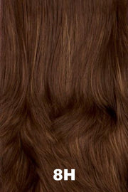 Color Swatch 8H for Henry Margu Wig Violet (#4516). Medium brown with warm toned brown highlights.
