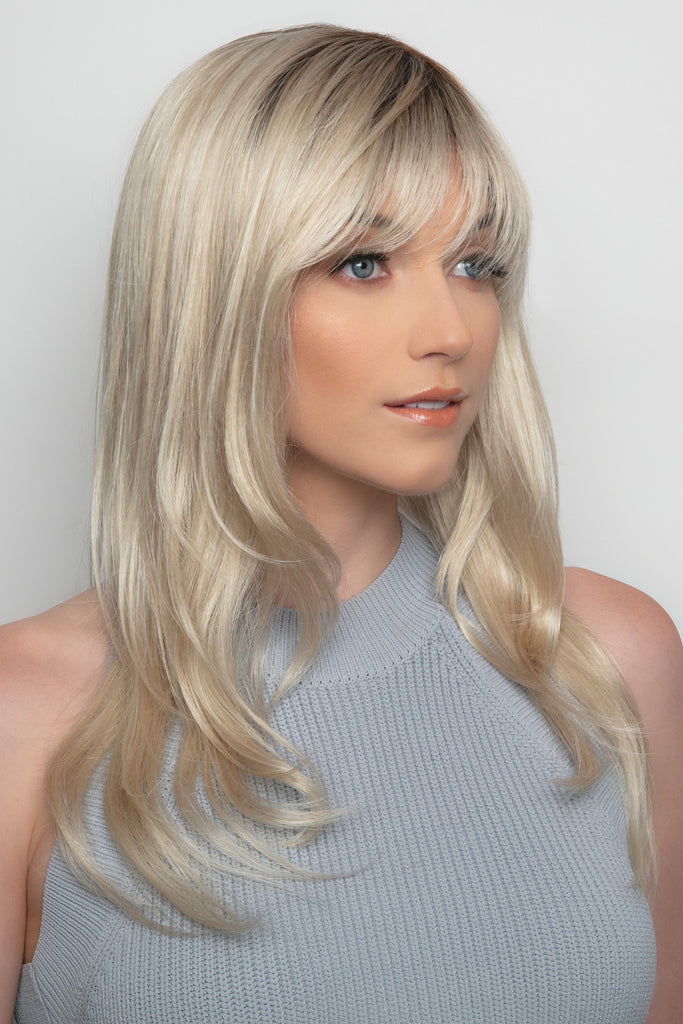 Model wearing the Alexander Couture wig Angela (#1024) 6.