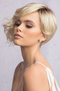 Model wearing the Alexander Couture wig Vee (#1020) 1.