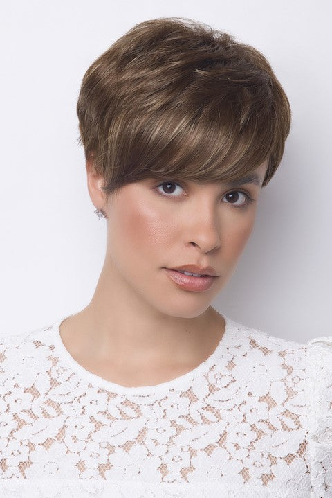 Model wearing the Alexander Couture wig Amara (#1033) 1.