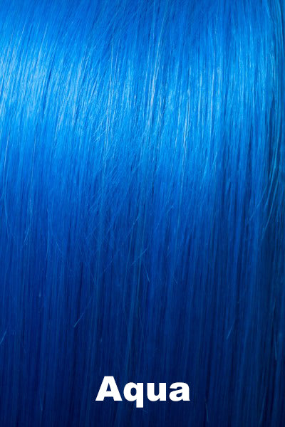 Color Aqua for Tony of Beverly wig Ava.  Bright, electric blue.