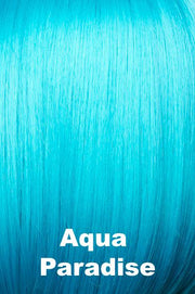 Color Aqua Paradise for Orchid wig Posh (#4110). Bright teal, aqua blue.