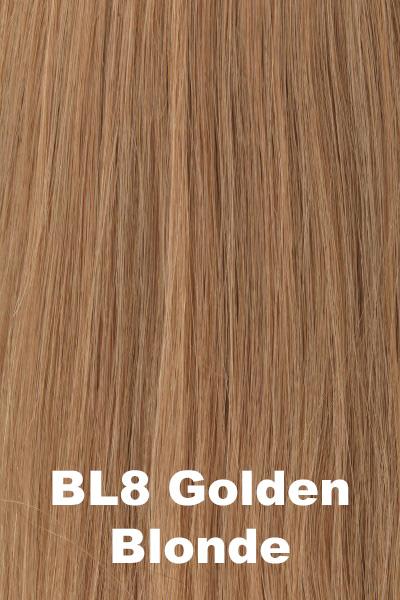 Color Golden Blonde (BL8) for Raquel Welch wig Princessa  Remy Human Hair.  Medium blonde base with tones of golden blonde woven throughout.