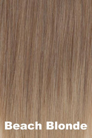 Belle Tress Wigs Toppers - Remy Human Hair Lace Front Mono Top 14" (#1000) Enhancer Belle Tress Beach Blonde  
