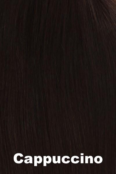 Belle Tress Wigs Toppers - Remy Human Hair Lace Front Mono Top 14" (#1000) Enhancer Belle Tress Cappuccino  