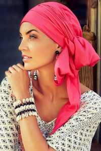 Christine Headwear - Sapphire Boho Turban Set (#2163) Headwear Christine Paradise Pink (0597)  