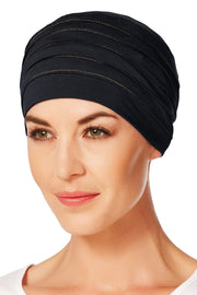 Christine Headwear - Yoga Turban #2100 Headwear Christine Blue Melange (0391)  