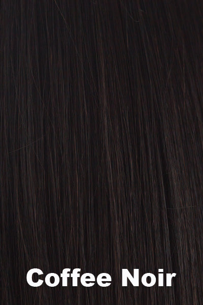 Color Coffee Noir for Orchid Orchid Human Hair Top Piece 9" (#4113). Espresso toned shade, with a cool rich tone.