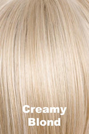 Color Creamy Blond for Orchid wig Adelle (#5021). Pale blonde with platinum blonde and creamy blonde highlights.