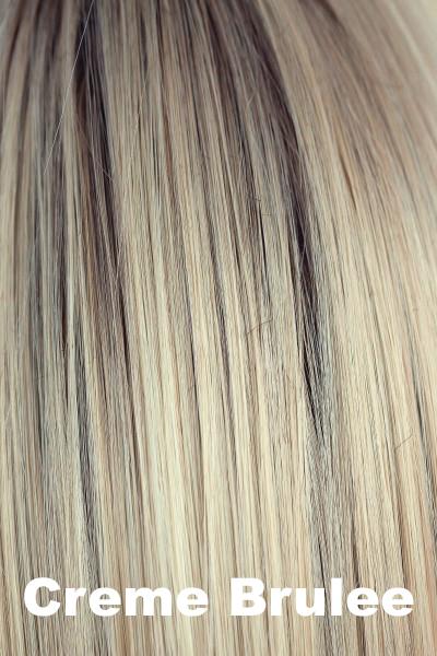 Color Creme Brulee for Orchid wig Serena (#5025). Caramel honey root with a light ivory and soft cream blonde base.