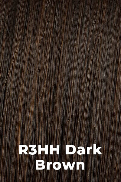 Hairdo Wigs Extensions - Human Hair Invisible Extension (#HHINVX) Extension Hairdo by Hair U Wear Dark Brown (R3HH)  