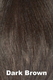 Color Swatch Dark Brown for Envy wig Rose.  A blend of rich dark brown and dark mahogany brown with cool undertones.
