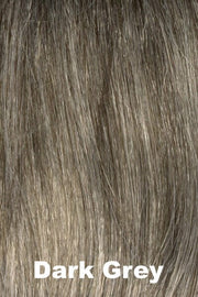 Color Swatch Dark Grey for Envy wig Joy.  Silver grey base with hints of neutral brown woven throughout.