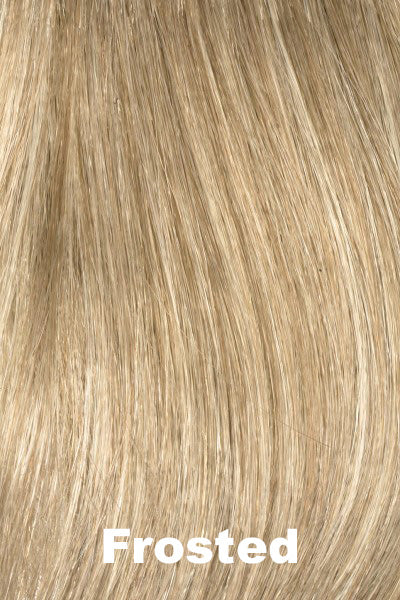Color Swatch Frosted for Envy wig Marita.  Creamy blonde with cool undertones and warm beige blonde tips.
