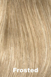 Color Swatch Frosted for Envy top piece On Left Part  HH Synthetic Blend Enhancer.  Creamy blonde with cool undertones and warm beige blonde tips.