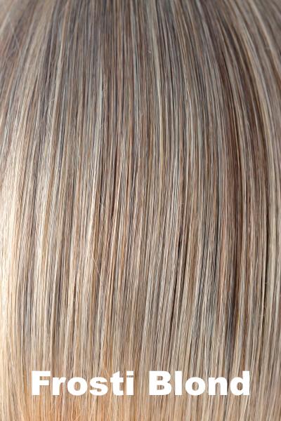 Color Frosti Blond for Orchid wig Adelle (#5021). Dark blonde gentle root and ash blonde base.