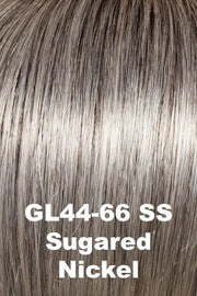Color SS Sugarred Nickel (GL44-66SS) for Gabor wig Sweet Talk Large.  Steel grey base with heavy medium grey and silver grey highlights.