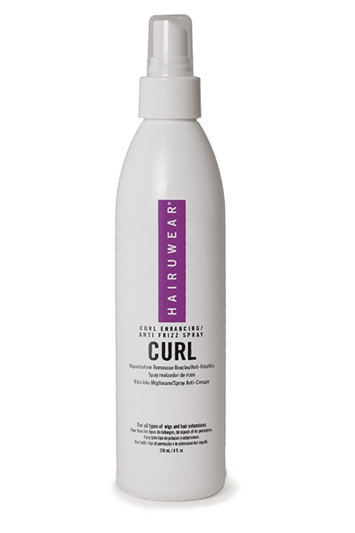 HairUWear Curl Enhancing Anti-Frizz Spray, 8 Ounce
