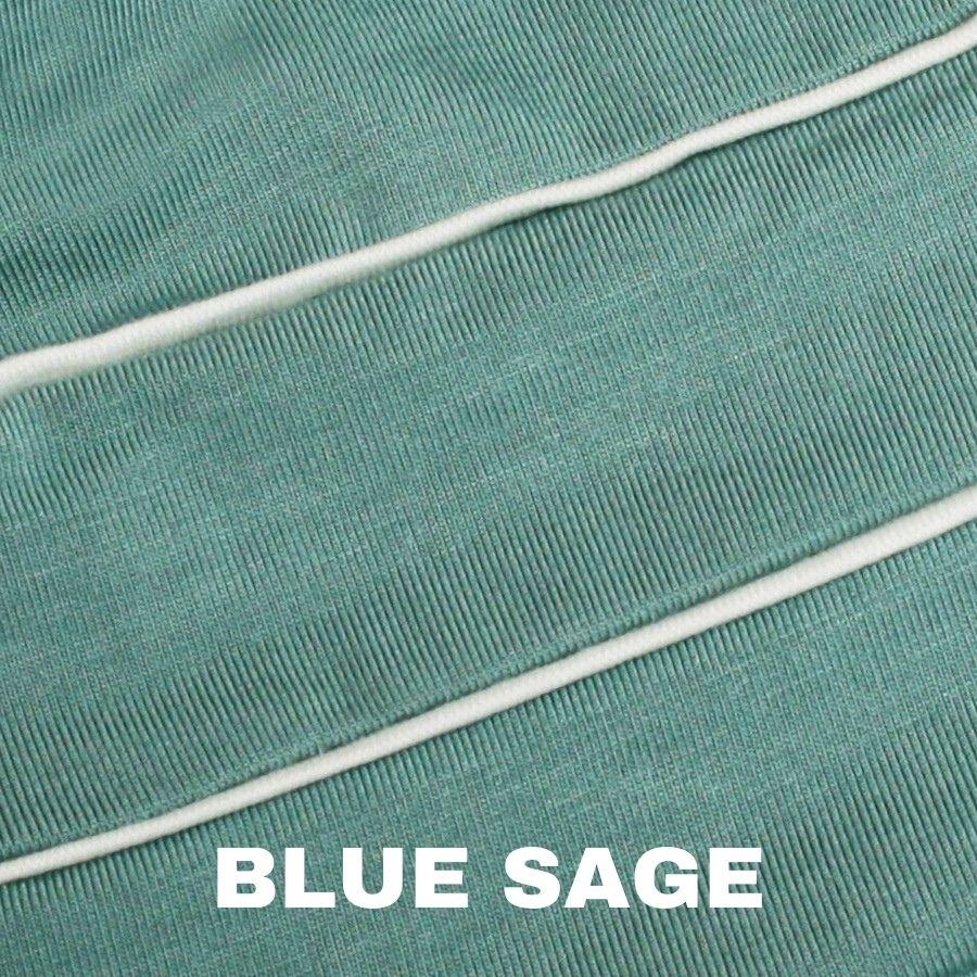 Color Blue Sage for Jon Renau head wrap Playful Softie. 