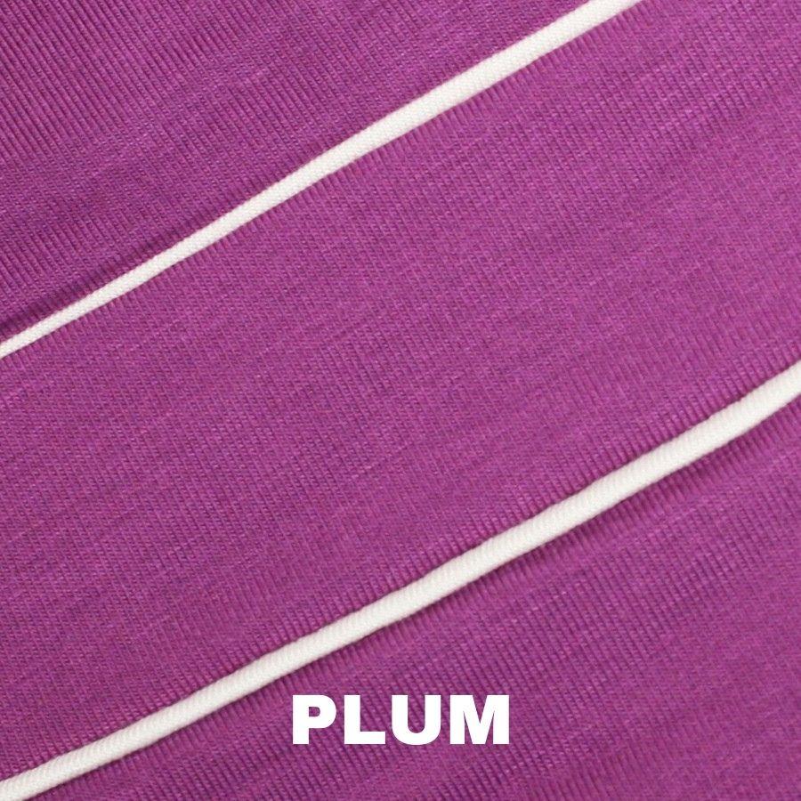 Color Plum for Jon Renau head wrap Playful Softie. 