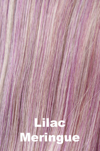 Color Lilac Meringue for Tony of Beverly wig Zin.  Subtle blend of lilac purple and platinum blonde.