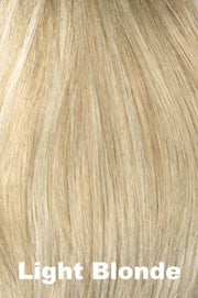 Color Swatch Light Blonde for Envy top piece  Long.  Golden blonde with creamy blonde and platinum blonde highlights.
