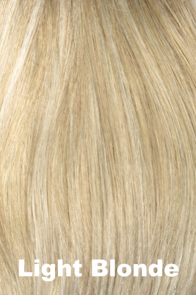 Color Swatch Light Blonde for Envy top piece  Speak Volume.  Golden blonde with creamy blonde and platinum blonde highlights.