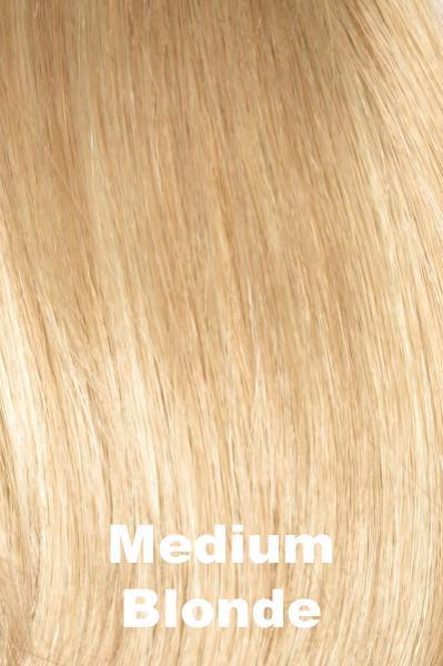 Color Swatch Medium Blonde for Envy top piece  Layered.  Golden blonde, pale blonde and champagne blonde blend.