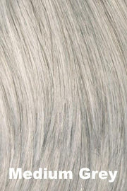 Sale - BC - Envy Toppers - Add-On Crown - HH/Synthetic Blend - Color: Medium Grey Enhancer Envy Sale Medium Grey  