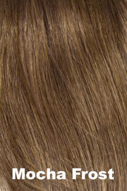 Color Swatch Mocha Frost for Envy wig Joy.  Golden brown with subtle golden blonde highlights.