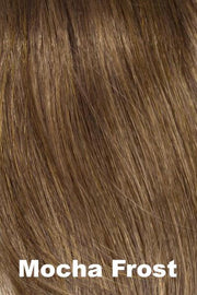 Color Swatch Mocha Frost  for Envy wig Fiona Human Hair Blend.  Golden brown with subtle golden blonde highlights.