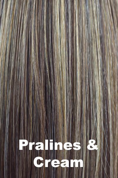 Color Pralines & Cream for Orchid wig Lacey (#5023). Medium brown with golden undertones.