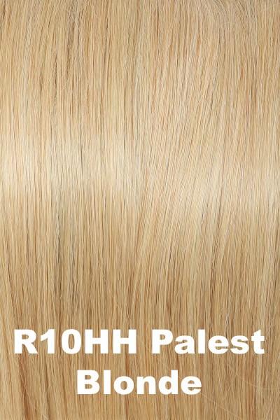 Color Palest Blonde (R10HH) for Raquel Welch wig Bravo Human Hair.  Natural light blonde.