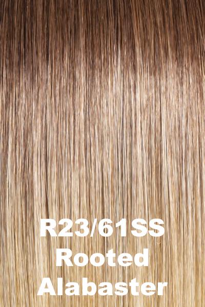 Hairdo Wigs Extensions - 20" Invisible Extension (#HDINVE) Extension Hairdo by Hair U Wear Rooted Alabaster (R23/61SS)  
