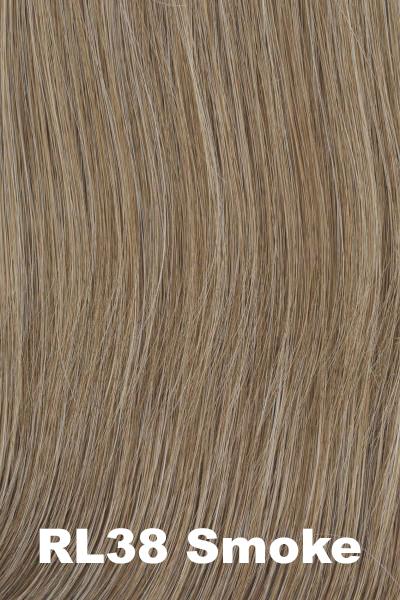 Color Smoke (RL38) for Raquel Welch wig On Your Game.  Blend of light brown and medium grey.