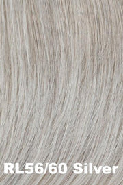 Color Silver (RL56/60) for Raquel Welch wig Let's Rendezvous.  Lightest grey with a very subtle hint of light brown and pure white highlights.