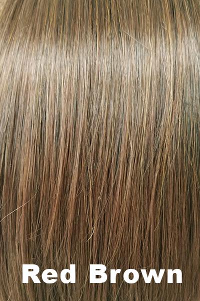 Color Red Brown for Noriko wig Alva #1715. A blend of rich brown and reddish brown with a warm undertone.
