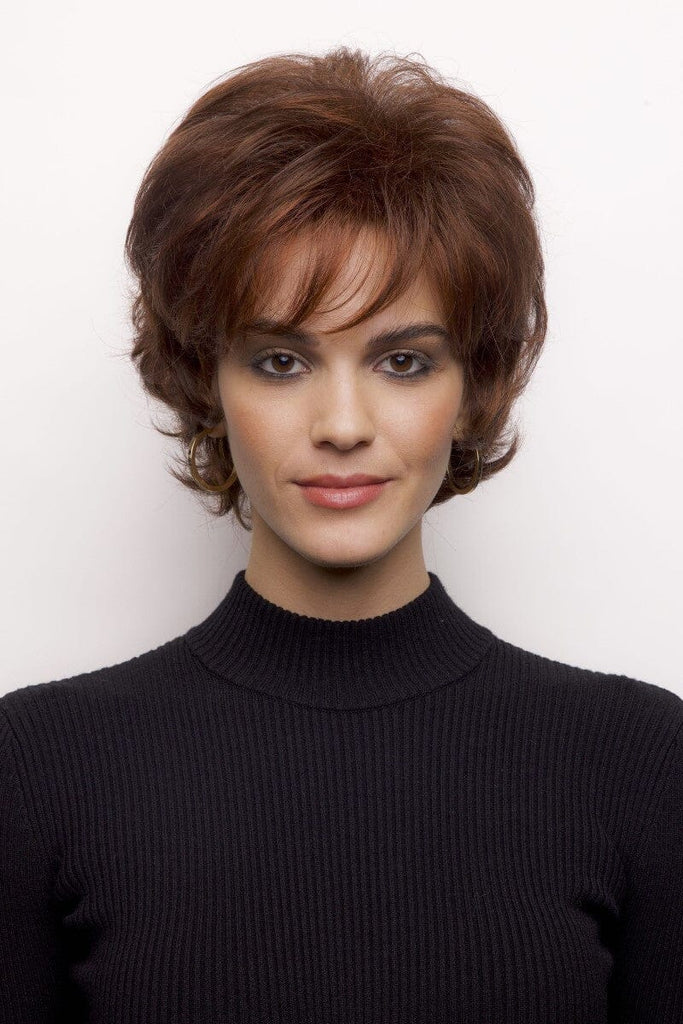 Model wearing the Rene of Paris wig Sierra #2328 3.