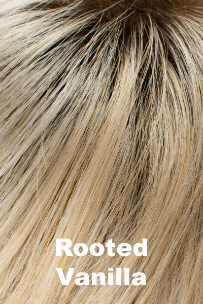 Color Rooted Vanilla for Tony of Beverly wig Arden.  Light golden blonde with natural brown roots.