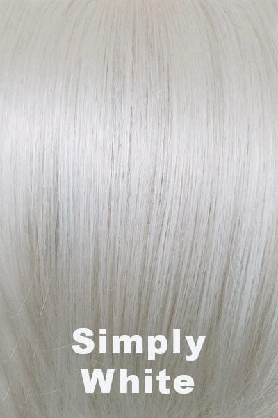 Color Simply White for Noriko wig Brett #1720. Pure pearl white.