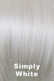 Color Simply White for Noriko wig Brett #1720. Pure pearl white.