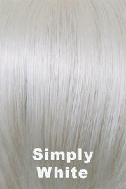 Color Simply White for Amore wig Tate (#2580). Pure pearl white.