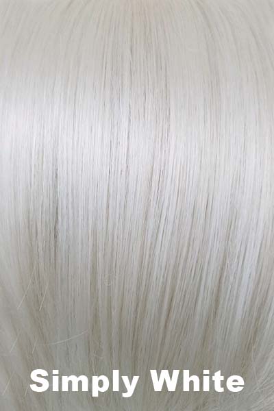 Color Simply White for Noriko wig Zane #1717. Pure pearl white.