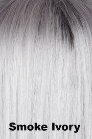 Color Smoke Ivory for Alexander Couture wig Avalon (#1032).  Soft white with dark roots.