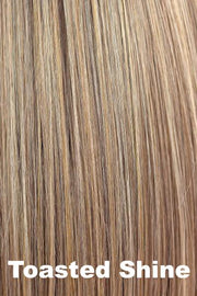 Color Toasted Shine for Orchid wig Adelle (#5021). A blend of honey caramel and toffee base with beige blonde highlights.