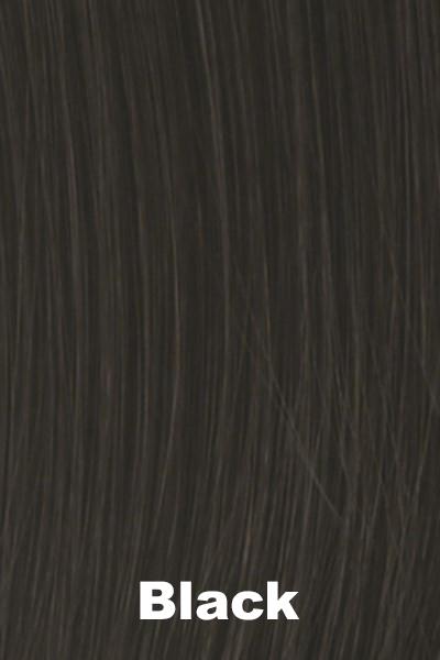 Color Black for Gabor wig Strength.  A very dark ebony black color.