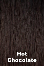 Color Hot Chocolate for Orchid wig Attitude (#4107). Dark brown base with subtle medium golden brown undertones.